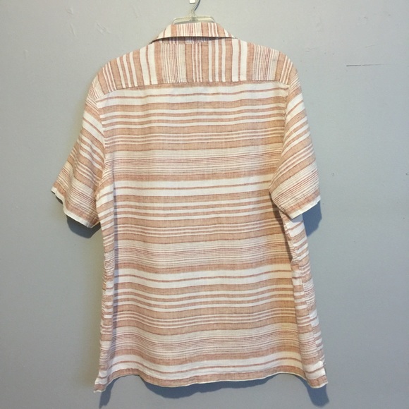 Tasso Elba Linen short sleeve polo shirt size XL - Picture 7 of 11